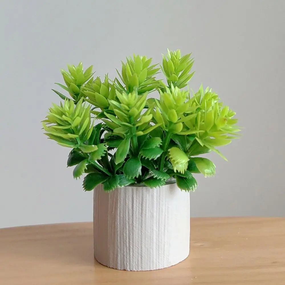 Brinquedos escala 1:6 casa de bonecas vaso planta verde realista em miniatura folhas verdes bonsai acessórios casa boneca jardim mini vaso de flores