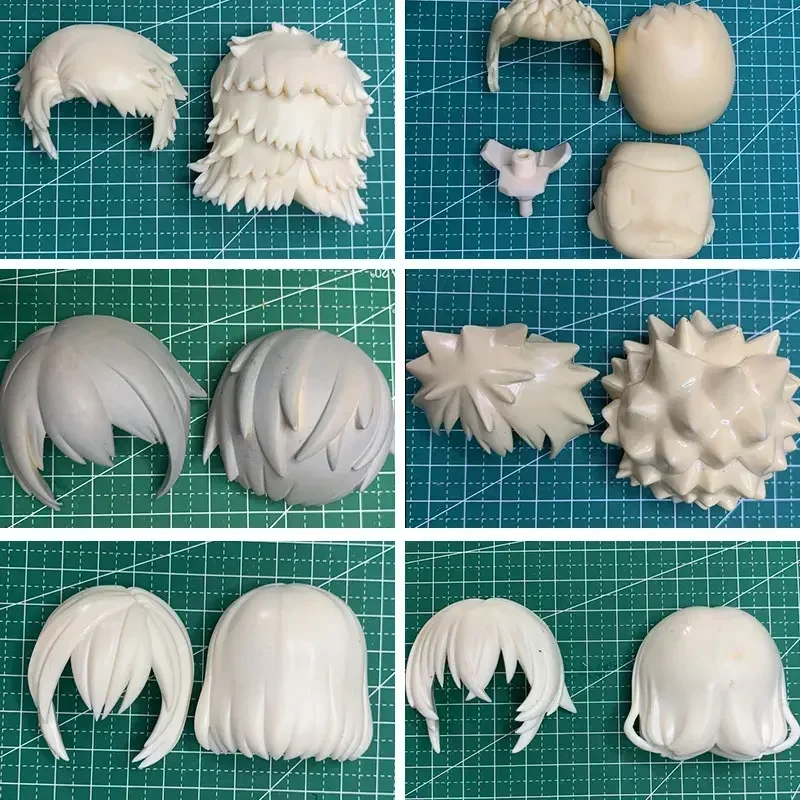 Ob11 GSC DOLL Clay white model hair doll accessories