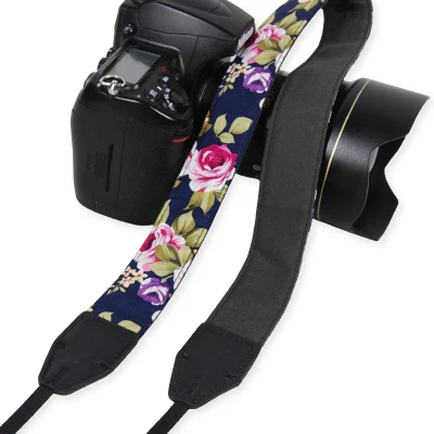 NEW Camera Shoulder Strap Neck Belt Vintage Chinese Flower Style Durable Cotton Universal Straps for Canon for Nikon DSLR