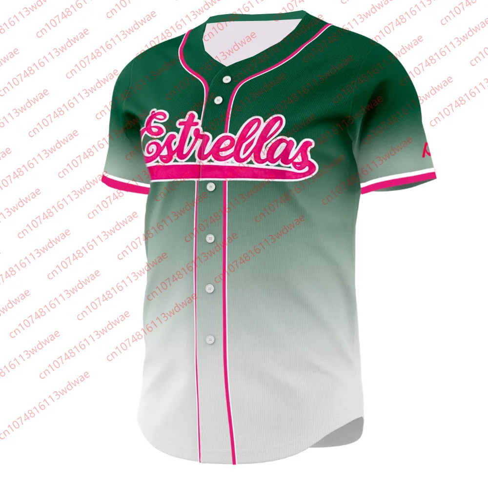 

Estrellas Retro Jersey Quick-Dry Breathable Fabric Collectors Streetwear Summer Gear Dominican baseball jersey