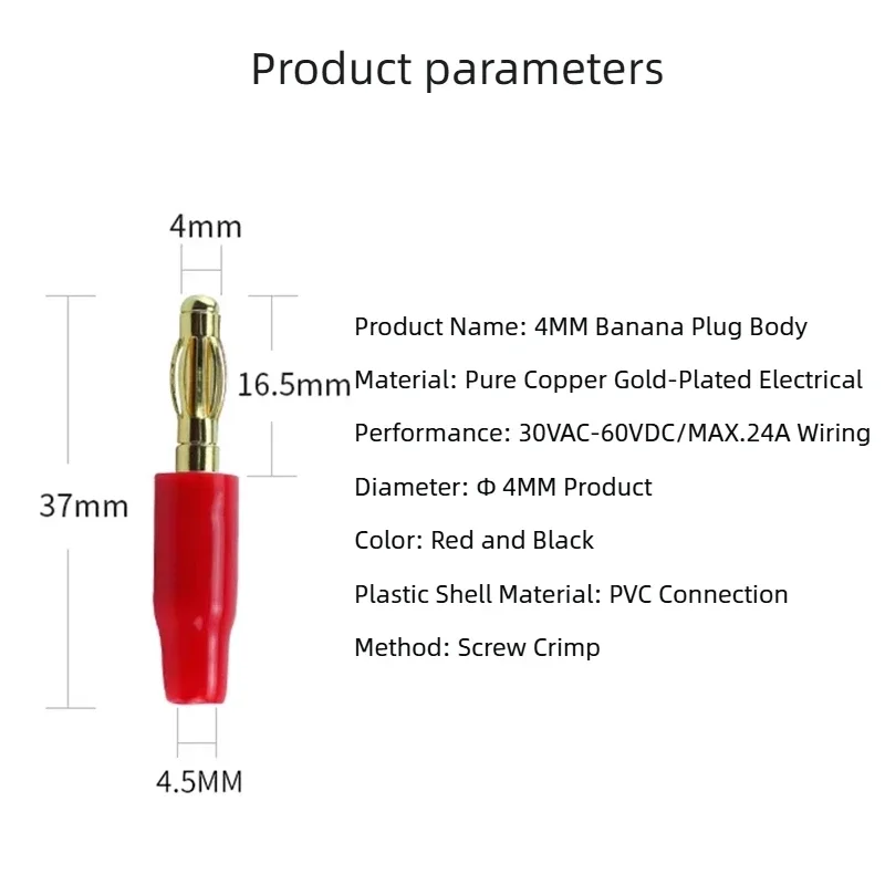 20 قطعة موصل الموز المطلي بالذهب لمحطة مكبر الصوت الموسيقي