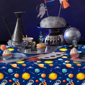 太空主題桌布,3 件套外太空派對桌布套裝 - 太空人桌布,太空生日派對桌布 8 最佳銷售 封面桌 - №8
