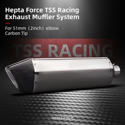 motorcycle high performance muffler 51mm Universal Motorcycle Exhaust M1 Muffler carbon fiber