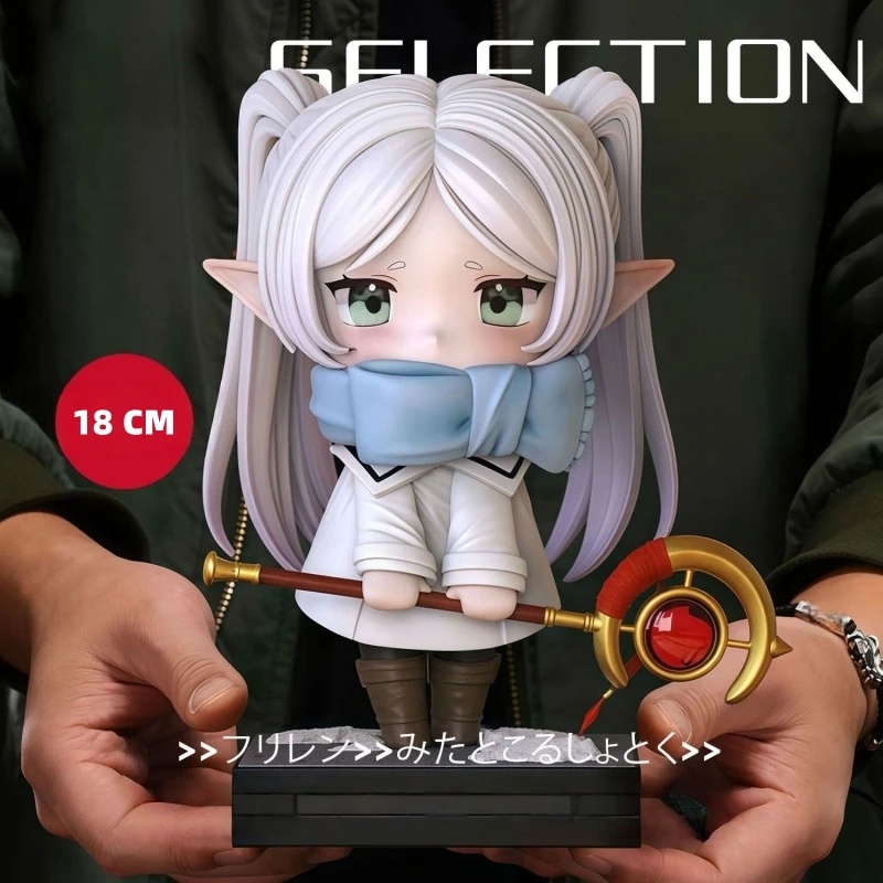 

Luxury Edition Q Version Frieren Figure Winter Outfit Frieren Beyond Journey's End Collectible Model Doll Desktop Decor For Fans
