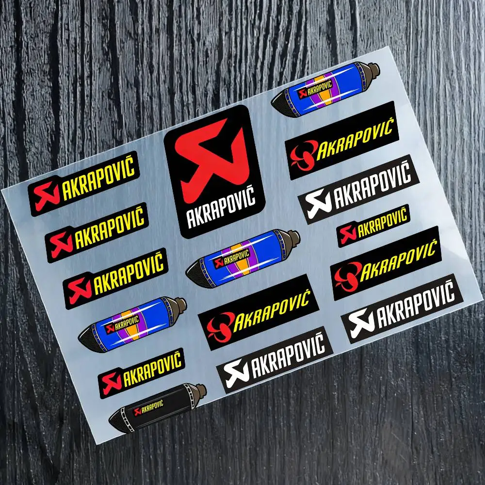 

Светоотражающие наклейки AKRAPOVIC для мотоциклов, 3M, предупреждающие о безопасности в темноте, для шлемов скутеров