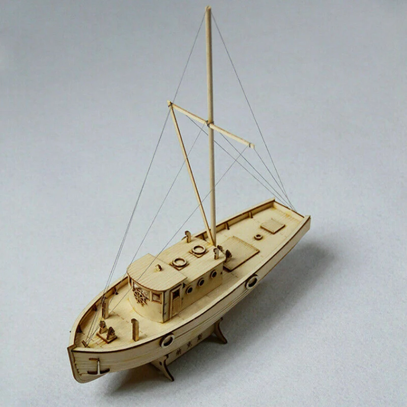 Hot sale 1/30 Nurkse Assembly Wooden Sailboat DIY Wooden Kit Puzzle Toy Sailing Model Ship Gift for Children and Adult