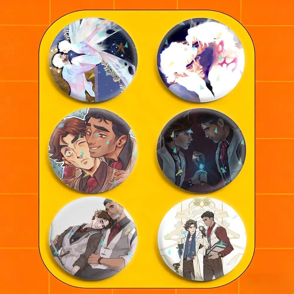 

V-Viktor Jayce jayvik Badges Niche Design Brooch for Backpack Lapel Pins Creative Accessories