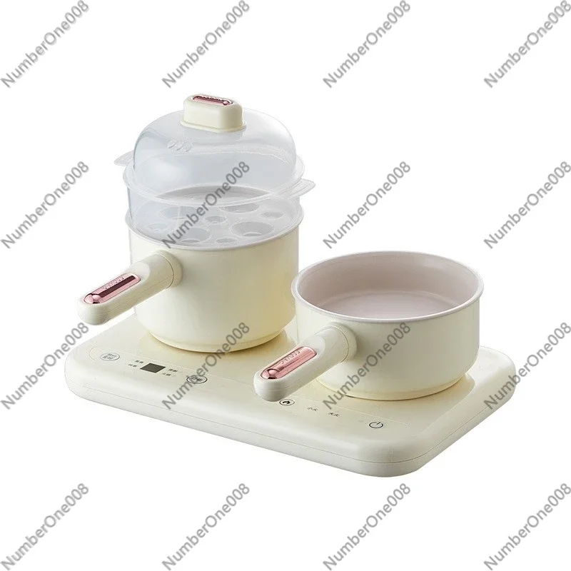 Kids Birthday Gift Pretend Play Mini Kitchen Cooking Set with Realistic Double Burners, Toy Stove for Little Girls