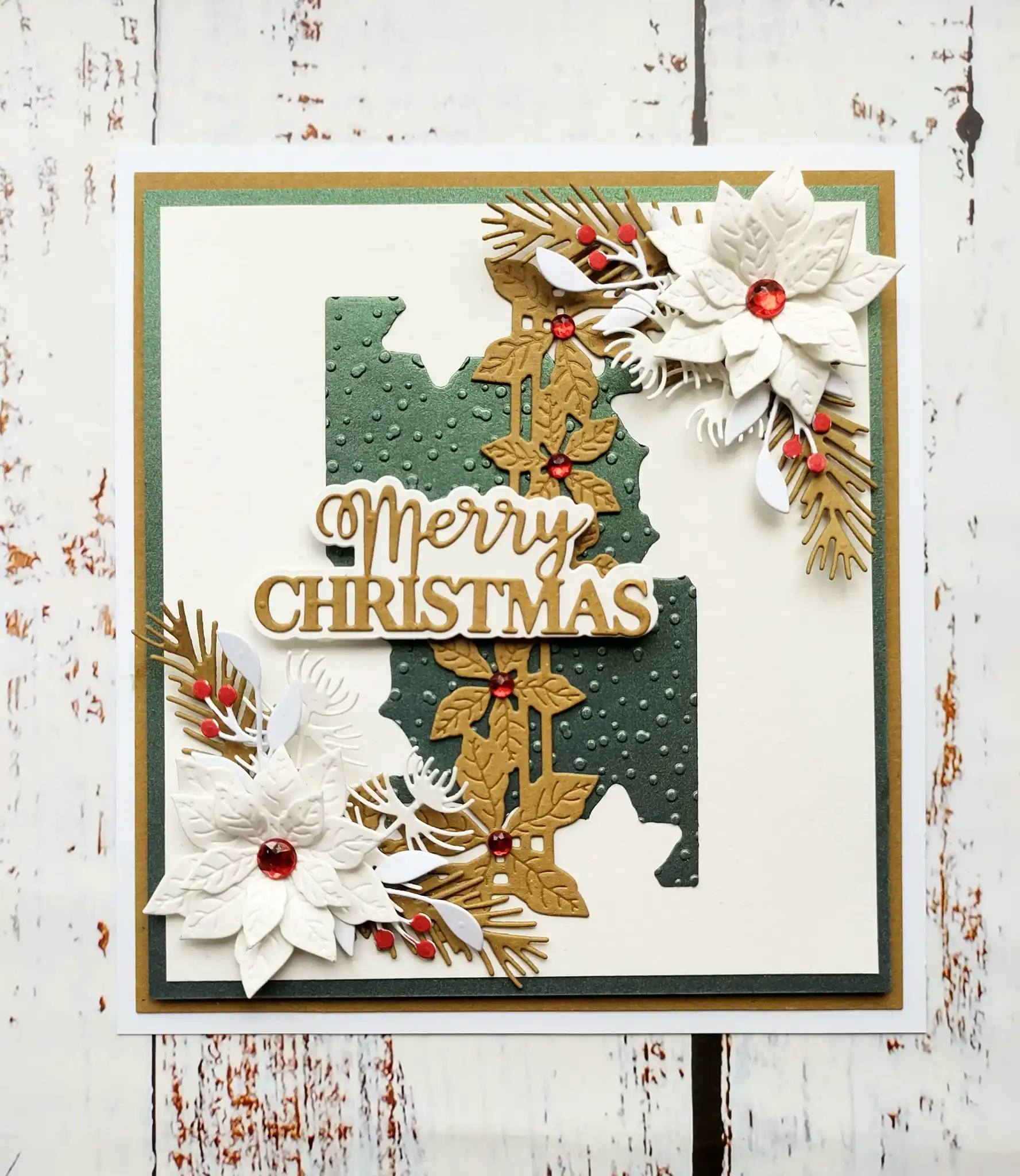 Happy Christmas Berry Sprigs Poinsettias Holly Branches Fancy Frames Mistletoe Metal Cutting Dies Decorate Embossing Diy 2024 Nowość