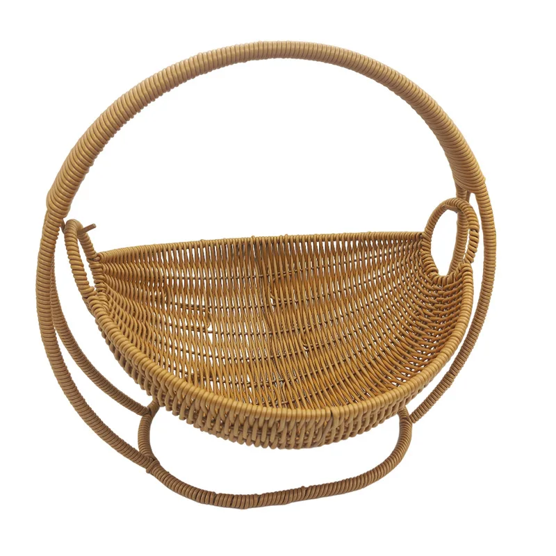 Cradle Fruit Plate Creative Fruit Basket Storage Dried Fruit Plate Woven Basket