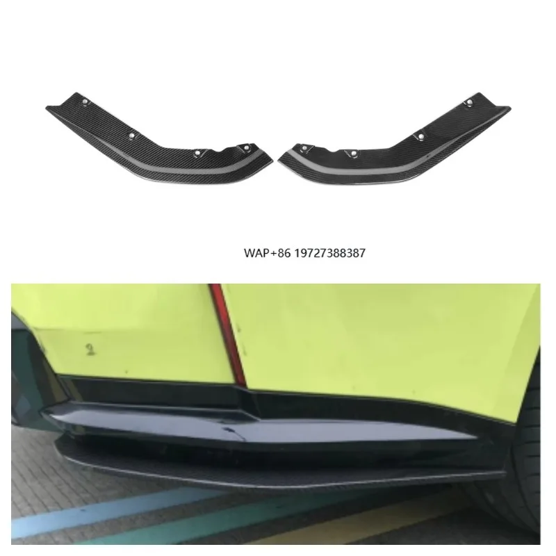 100% Dry Carbon Fiber Car Parts R Style Rear Splitters for M3 G80 4-Door 2021+ G80 Car Splitters