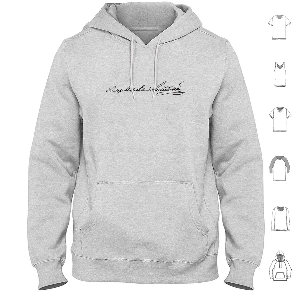 Fyodor Dostoevsky Signature Hoodie Cotton Long Sleeve Dostoevsky Dostoevsky Dostoevsky Dostoevsky Signature Dostoevsky