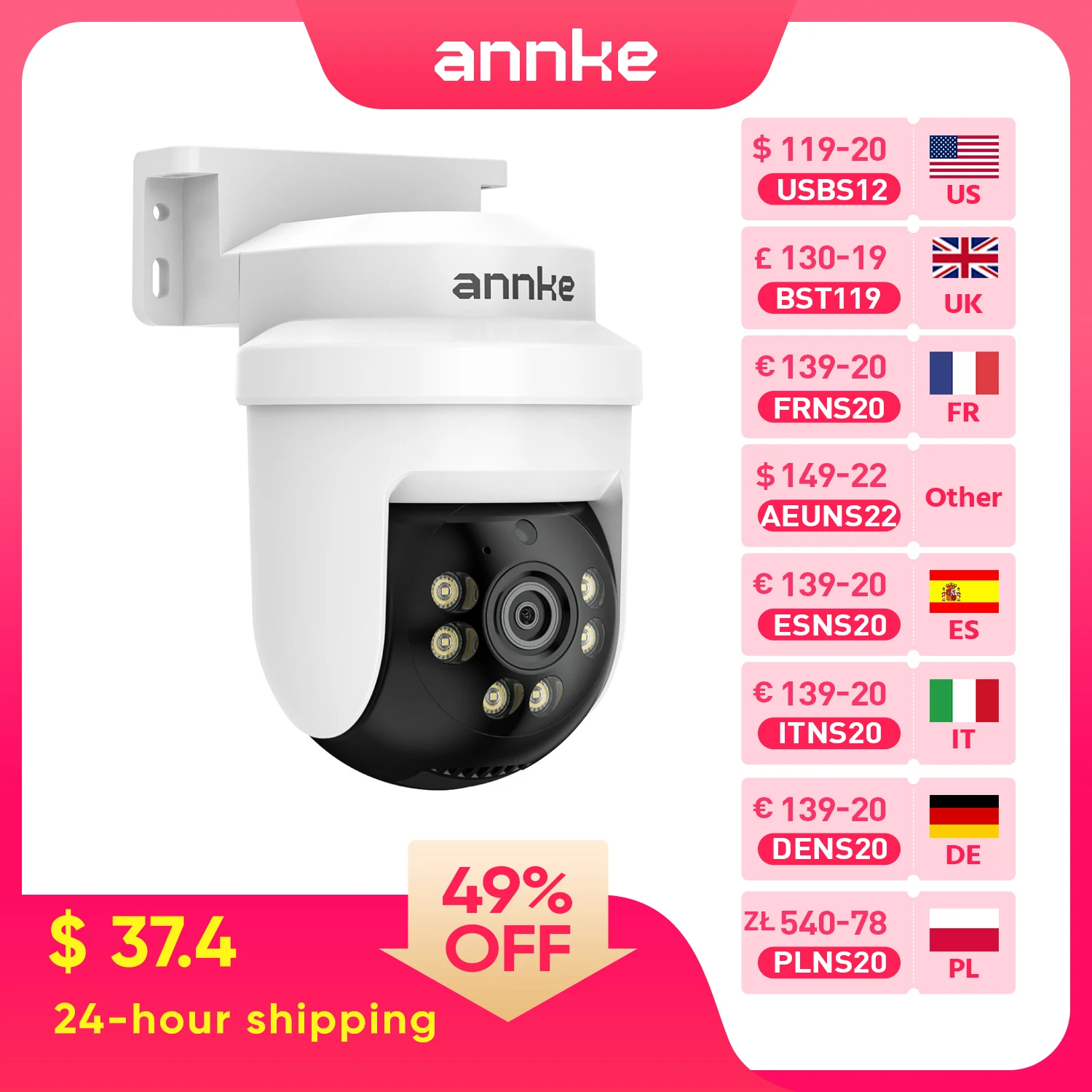 Annke 5MP PTZ Security Surveillance Camera