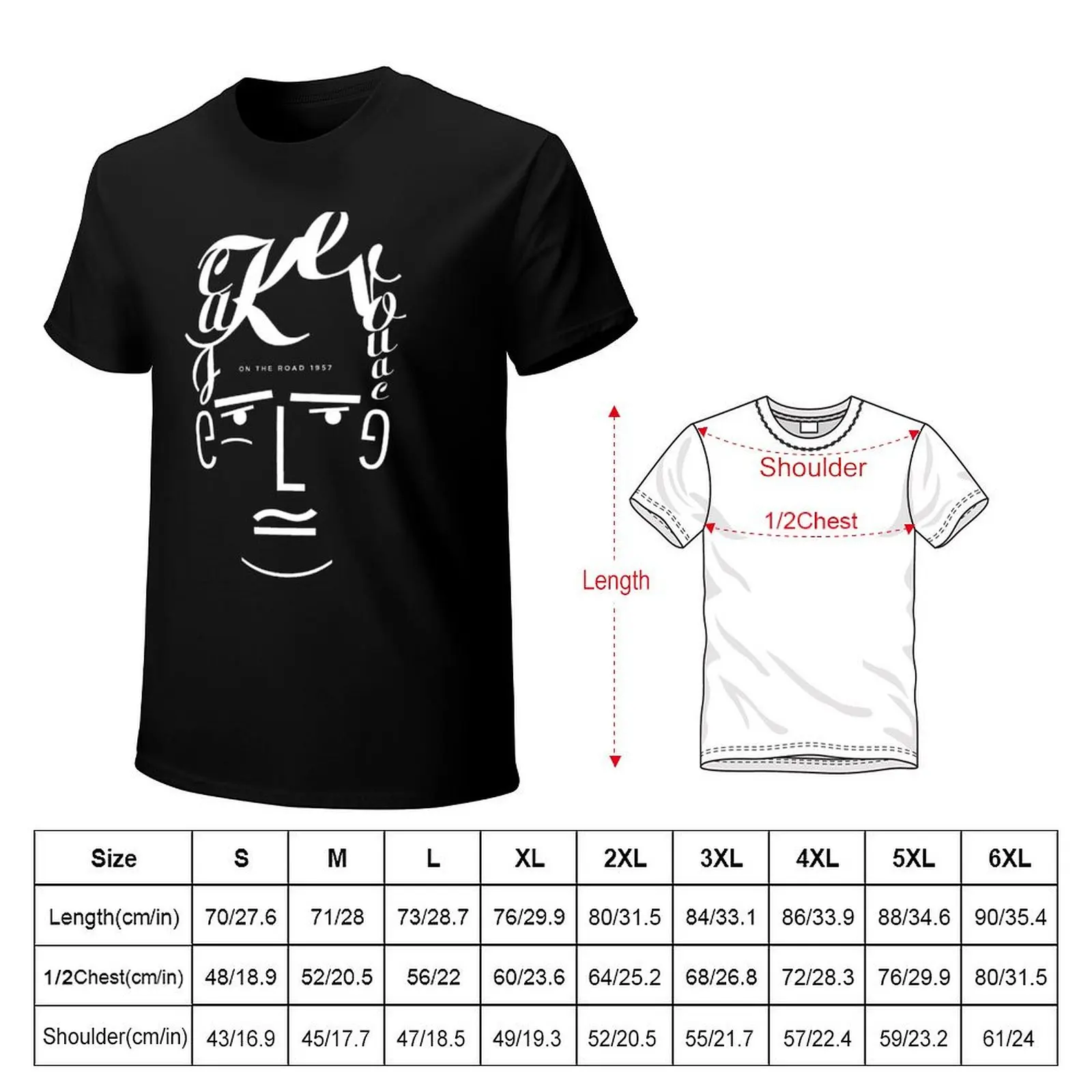 Jack Kerouac T-Shirt All Weather Casual Short Sleeve