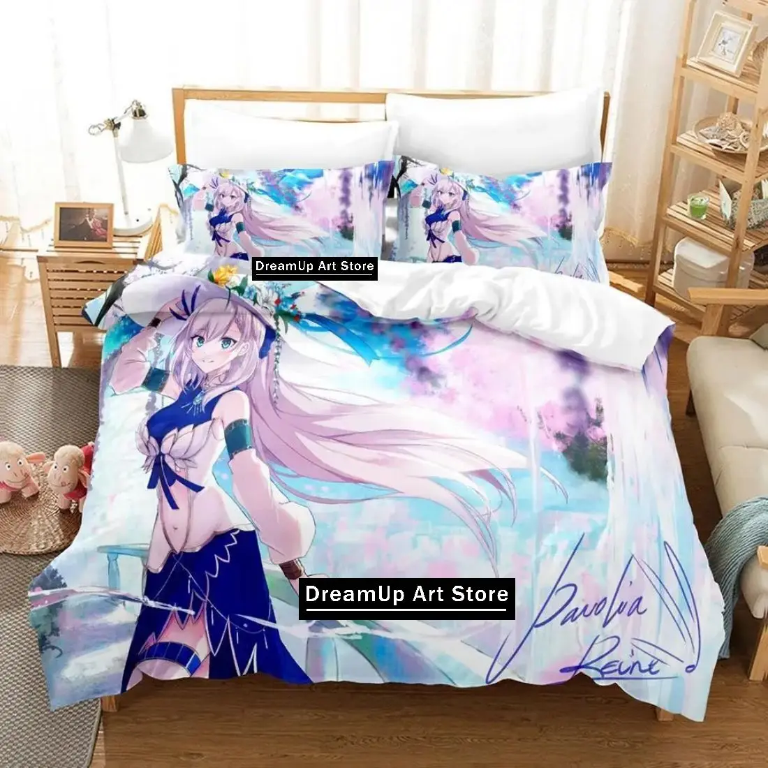 3D Print Fashion Anime Pavolia Reine Bedding Set Boys Girls Twin Queen Full Size Duvet Cover Pillowcase Bed Adult Bedroom