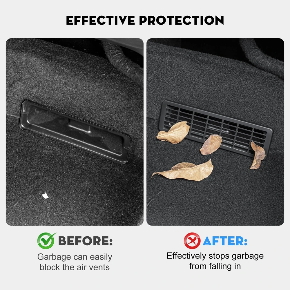 Backseat Air Vent Cover for 2025 2026 Tesla Model 3 Model Y Juniper Rear Seat Air Condition Outlet Protector Mesh Accessories