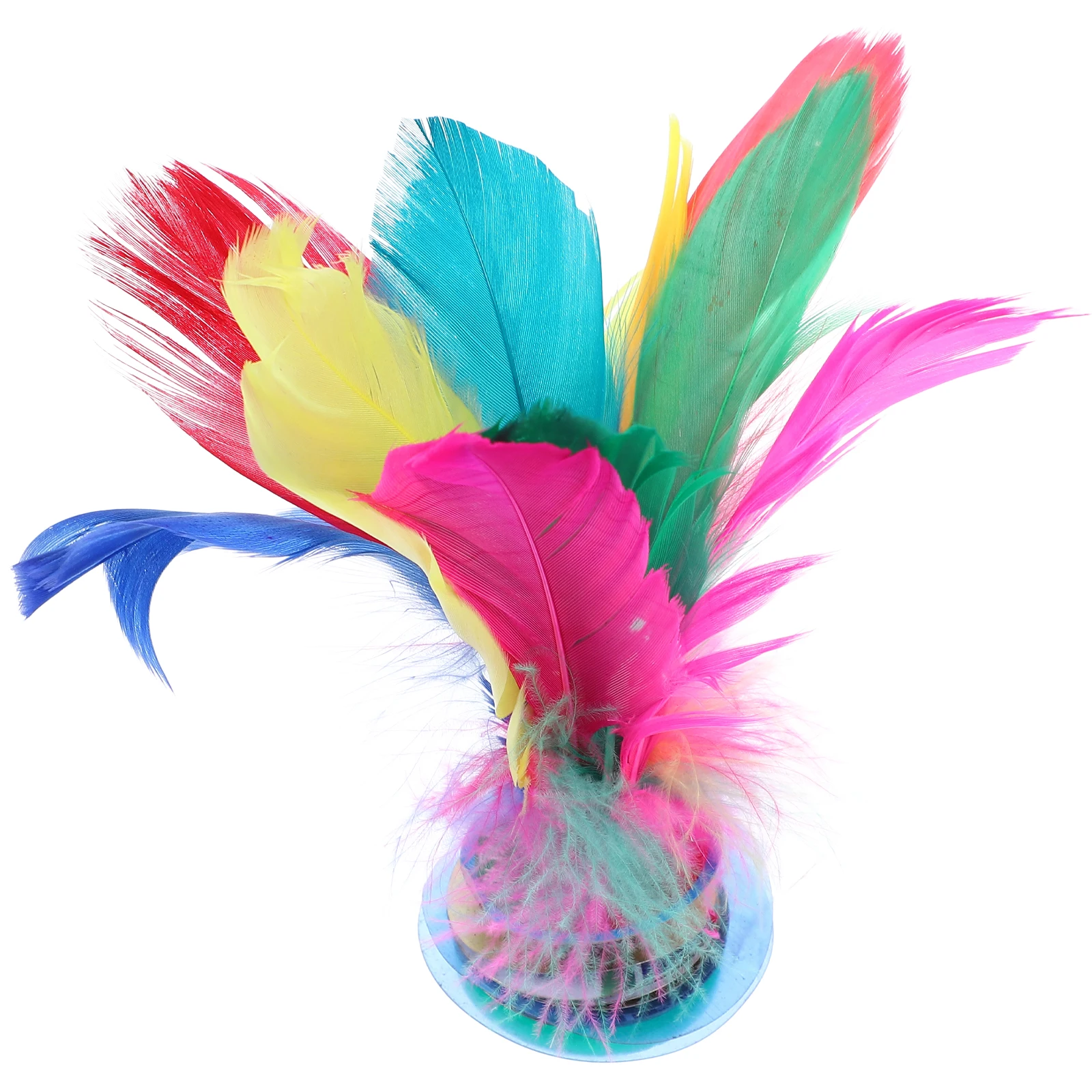 

Colorful Chinese Jianzi Traditional Kick Shuttlecock Goose Plume Wear Resistant Sports For Kids Adults Outdoor Indoor Foot