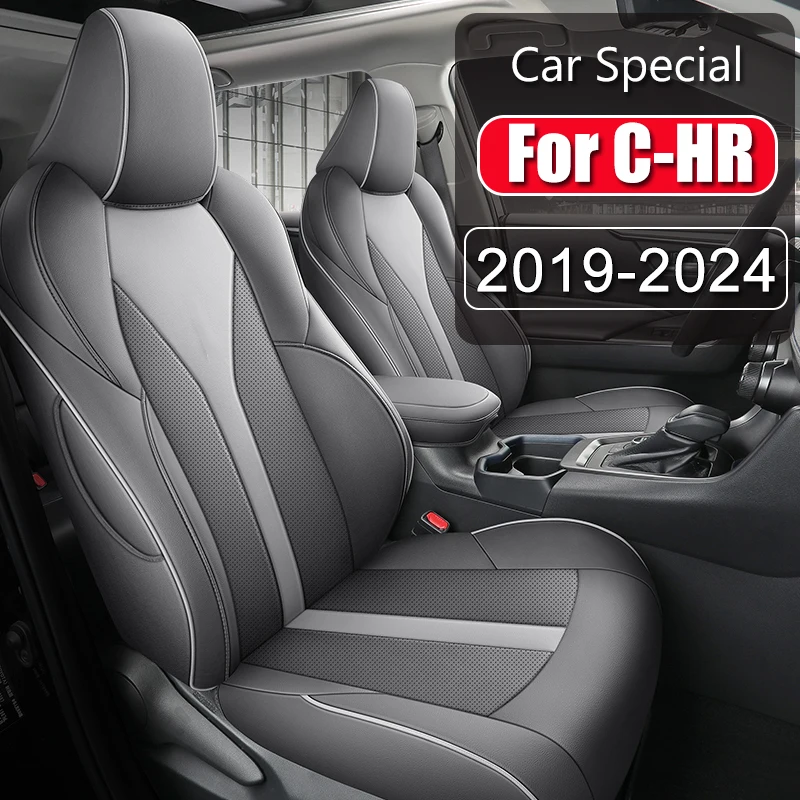 Special Car Seat Cover For Toyota CHR  2019 2020 2021 2022 2023 2024 Waterproof Leather Fit Protective Cushion 5 Seats Full Set