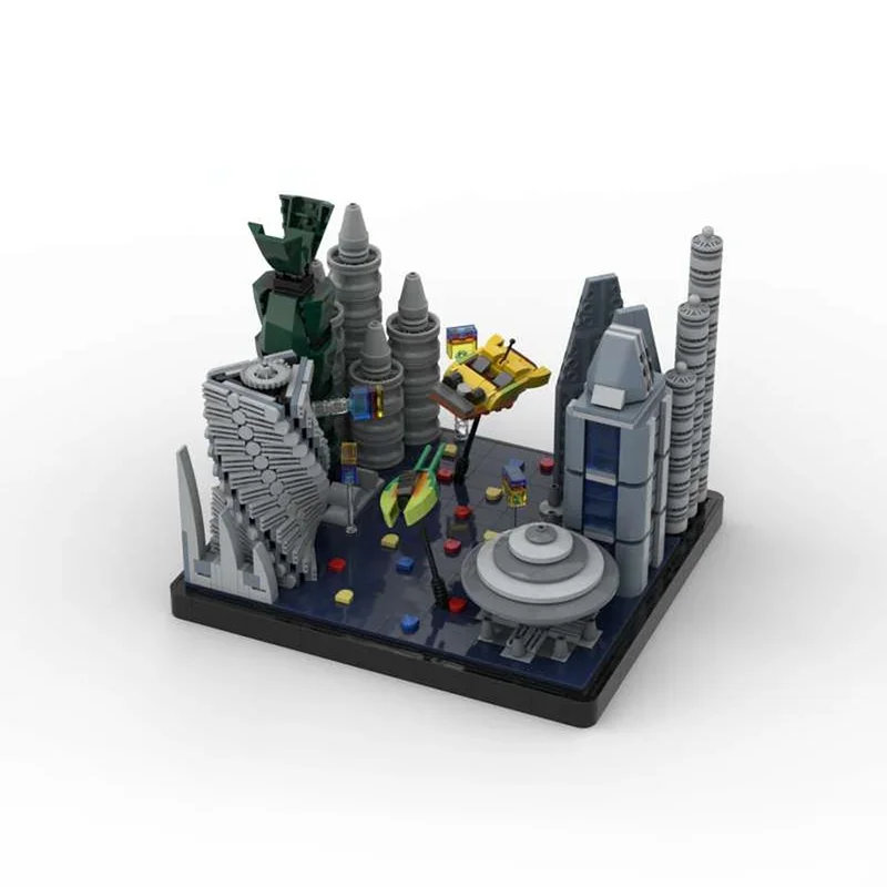 

1356PCS Star Battle MOC Coruscant Pursuit Zams Wesell Speeder Chase Building Blocks Educational Gift for Kids Creativity and Ope
