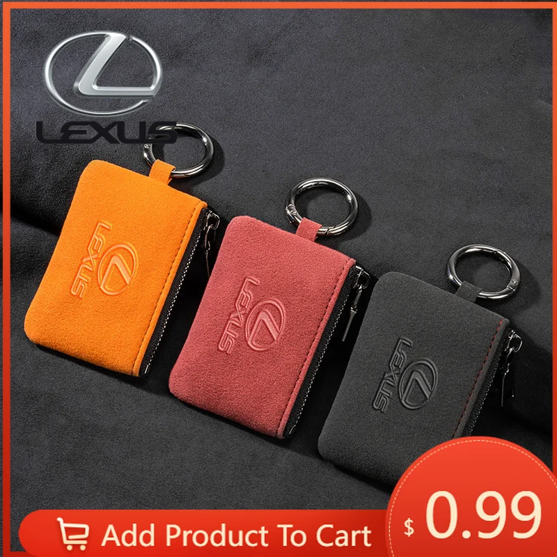 

Interior Stickers Car Key Bag Suede Coins Wallet Mini Card Pouch For Lexus NX IS RX ES GX LX LS UX GS 200 260 300 350 NX200 NX30