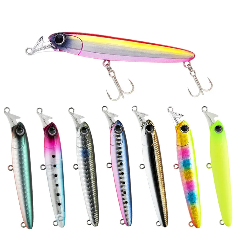 75mm 13g Sinking Minnow Fishing Lures Pesca Full Water Wobblers Long Casting Artificial Bait Carp Fishing Accessories