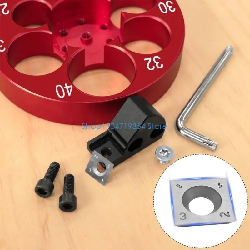0XLD High Precisions Adjustable Lathe Rounder Dowel Maker Jig Attachment Aluminum