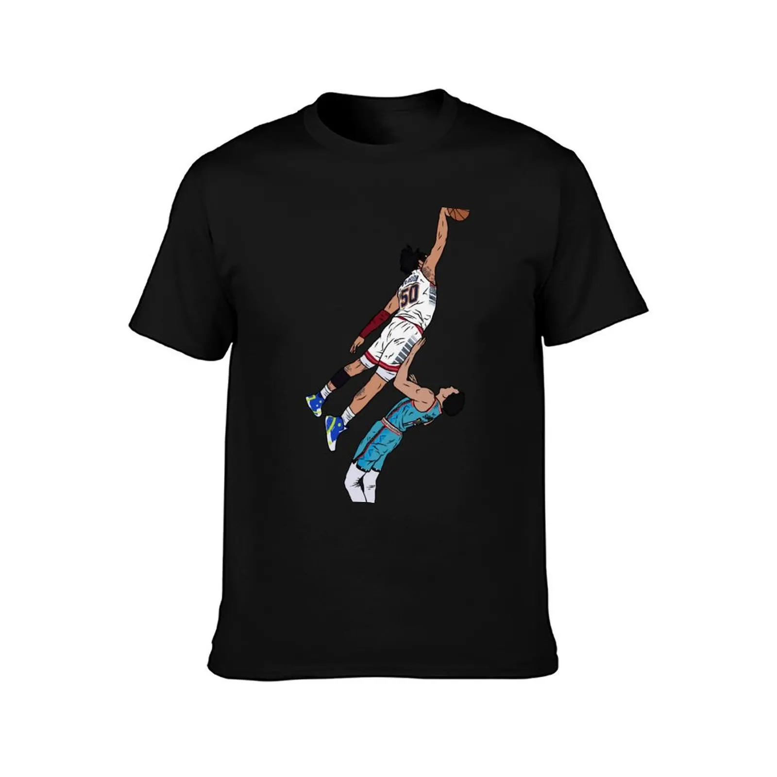Aaron Gordon Dunks on Landry Shamet T-Shirt Soft Durable Cotton T-Shirt