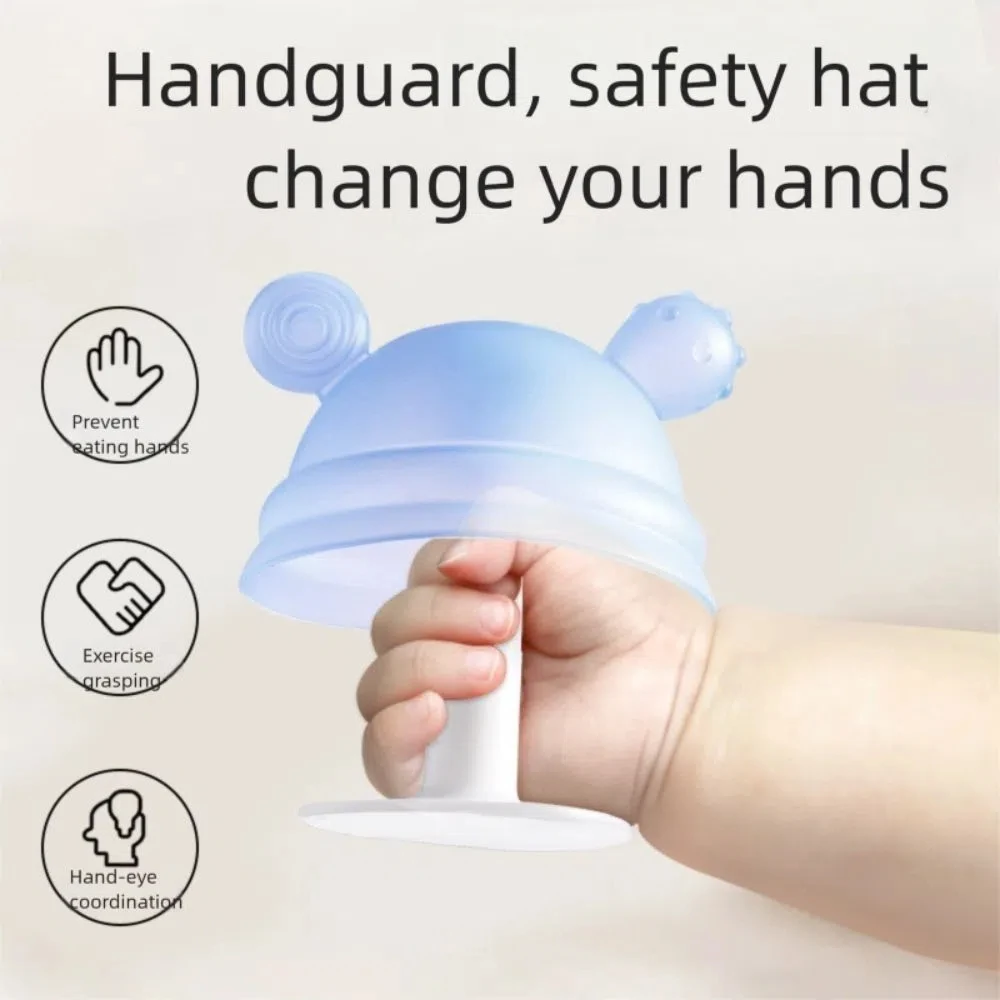 

Silicone Baby Mushroom Teether Soft Multi-color Baby Teething Toys Anti-hand Sucking Snack Bowl Teething Stick Teething Period