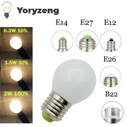 E26 E27 B22 E14 E12 Three-stage Dimming Light Dimmable LED Bulb 110V 220V Cold Warm White Replace 30W Halogen Lamp Home Decor