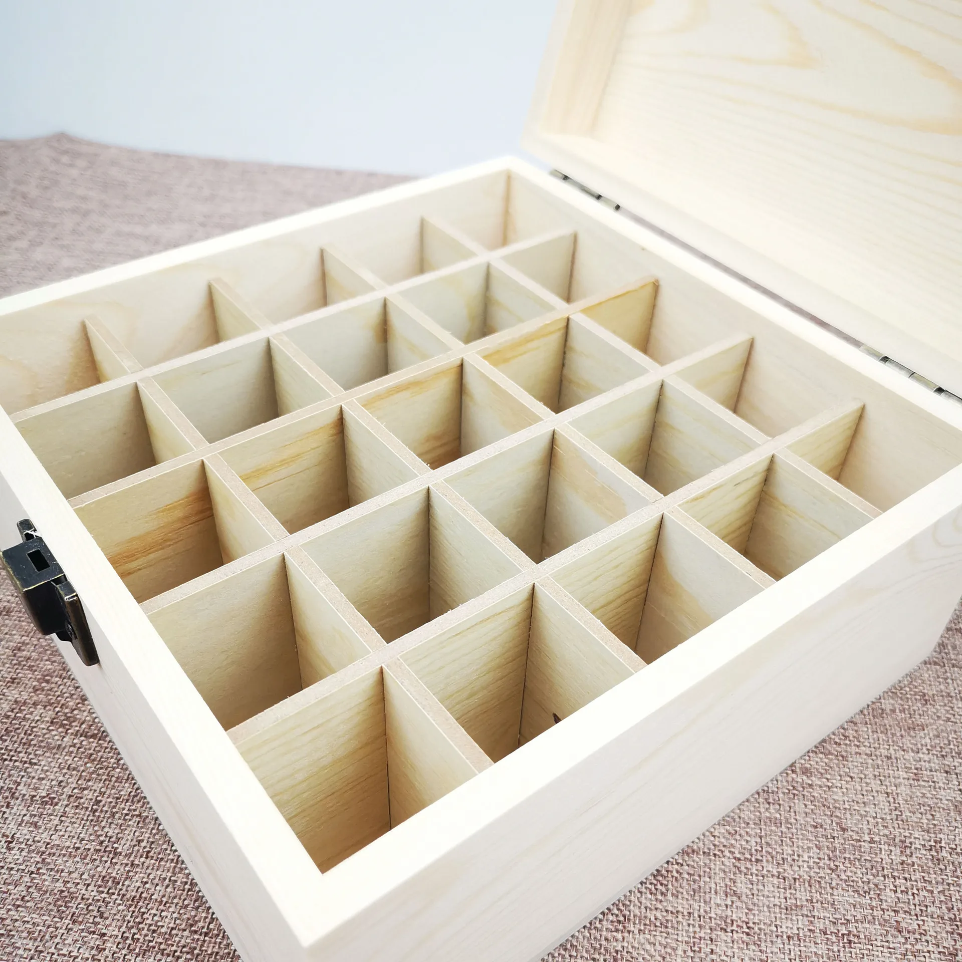 25 Slots For doTERRA Wooden Storage Box 1pc Carry Organizer Essential Oil Bottles Aromatherapy Container Storage Box Case