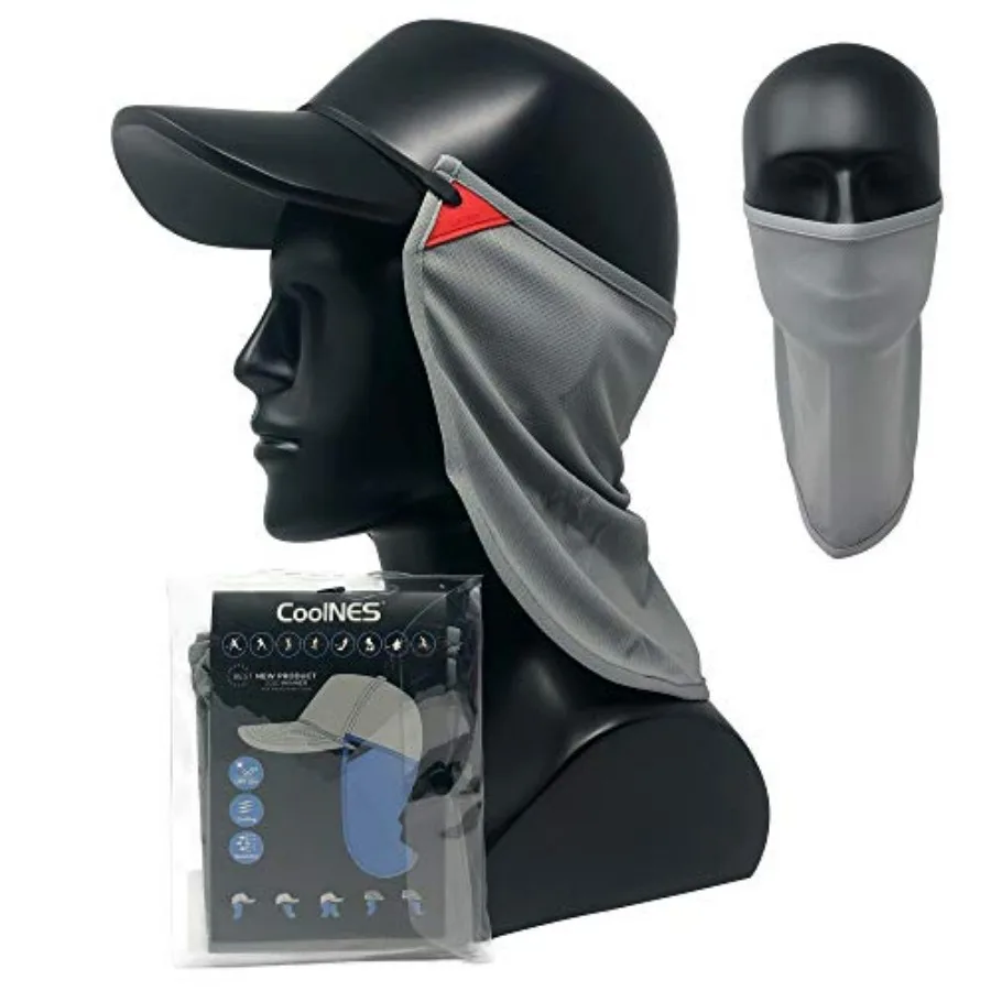 

CoolNES - UV Sun Protection Neck Drape Adjustable Multifunctional 2 in 1 Face Covering for Outdoor Fishing - Unisex
