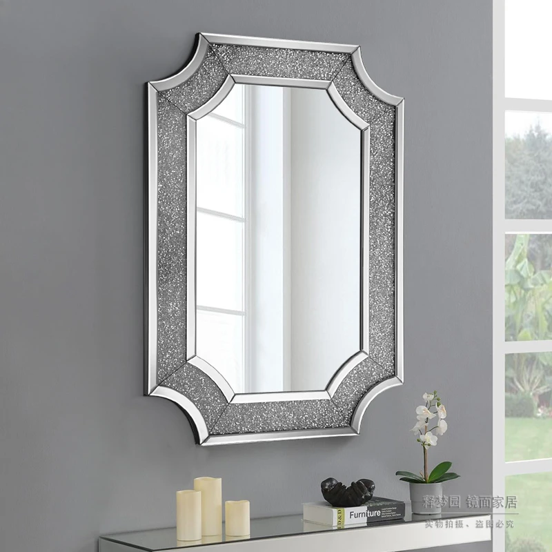 

Toilet bathroom vanity mirror European neoclassical entrance decorative wall dressing 2132