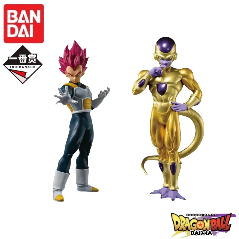 

In Stock 100% Original Bandai Dragon Ball Ichiban Kuji Back To The Theater Golden Frieza Super Saiyan God Vegeta Figure Model