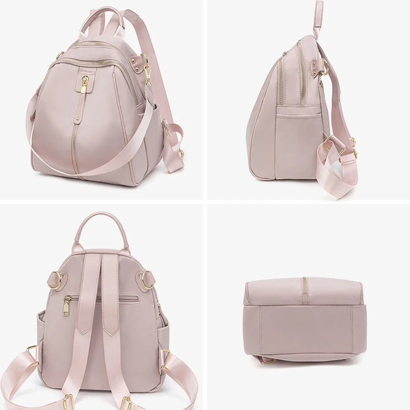 Mochila de tela Oxford para mujer, morral de lona de gran capacidad, versión coreana simple, bolso de viaje de ocio, novedad de 2024