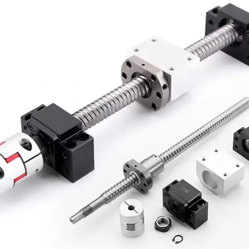 Precision Steel Linear Motion CNC Slide Table Hand Crank Rolling SFU/SFS/SFA Module Bearing New Condition Ball Screw Nut