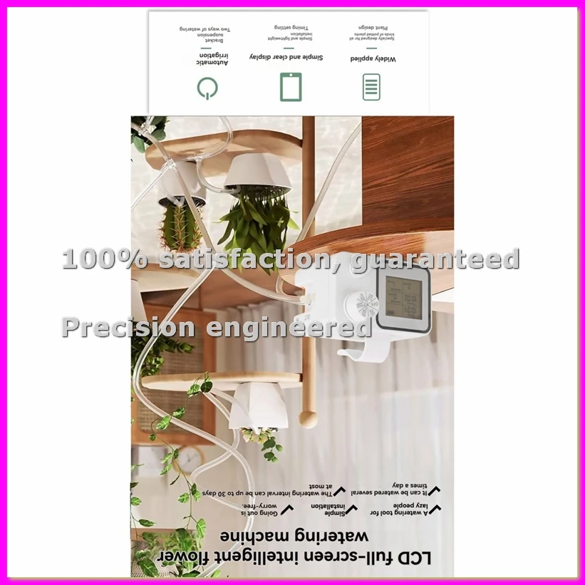 Automatic Smart Watering Device for Potted Plant Timed Drip Irrigation System Full-Screen Button Garden Drop Water-ABLA