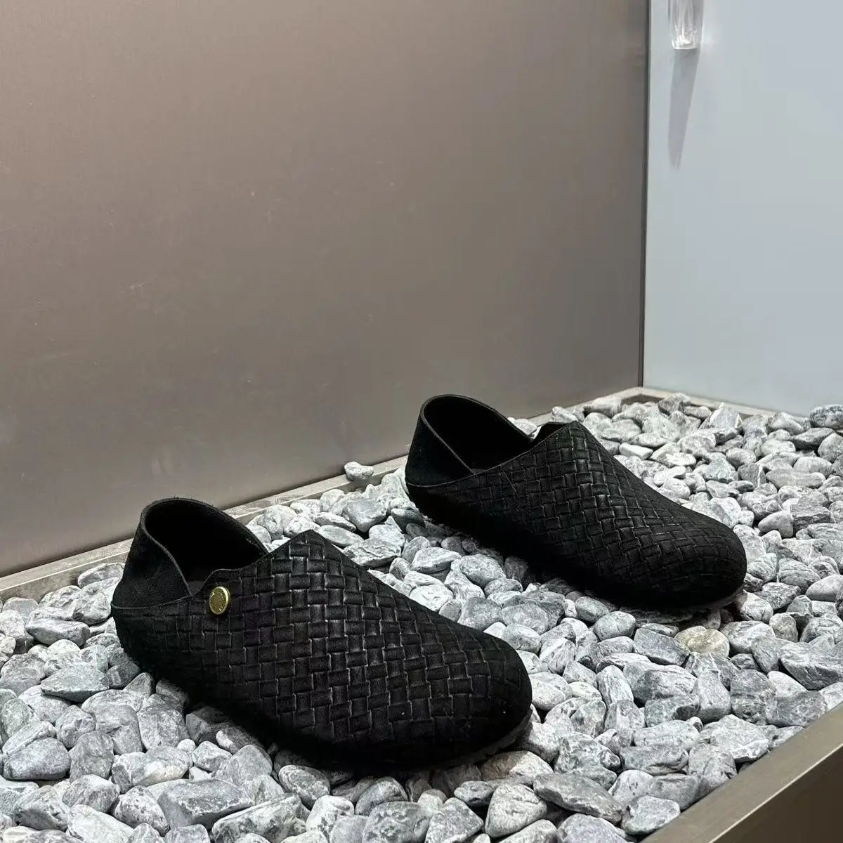 

Men Women Leather Toe Plus Size Slippers Mules Close Summer Spring Slip on Flats Unisex Low-heeled Fashion Comfort