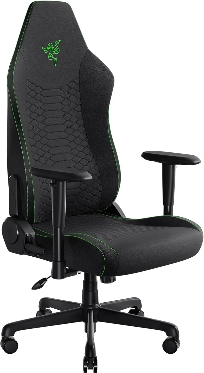 

Ergonomic Gaming Chair with Built-in Lumbar Support, Widened Seat, Adjustable Recline and Armrests - Black
