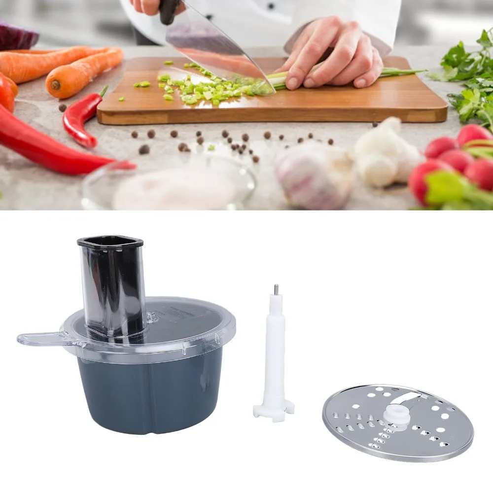 Stainless Steel ABS Food Processor Attachment High Efficiency Navy Blue Black Food Chopper Accessory Multifunctional