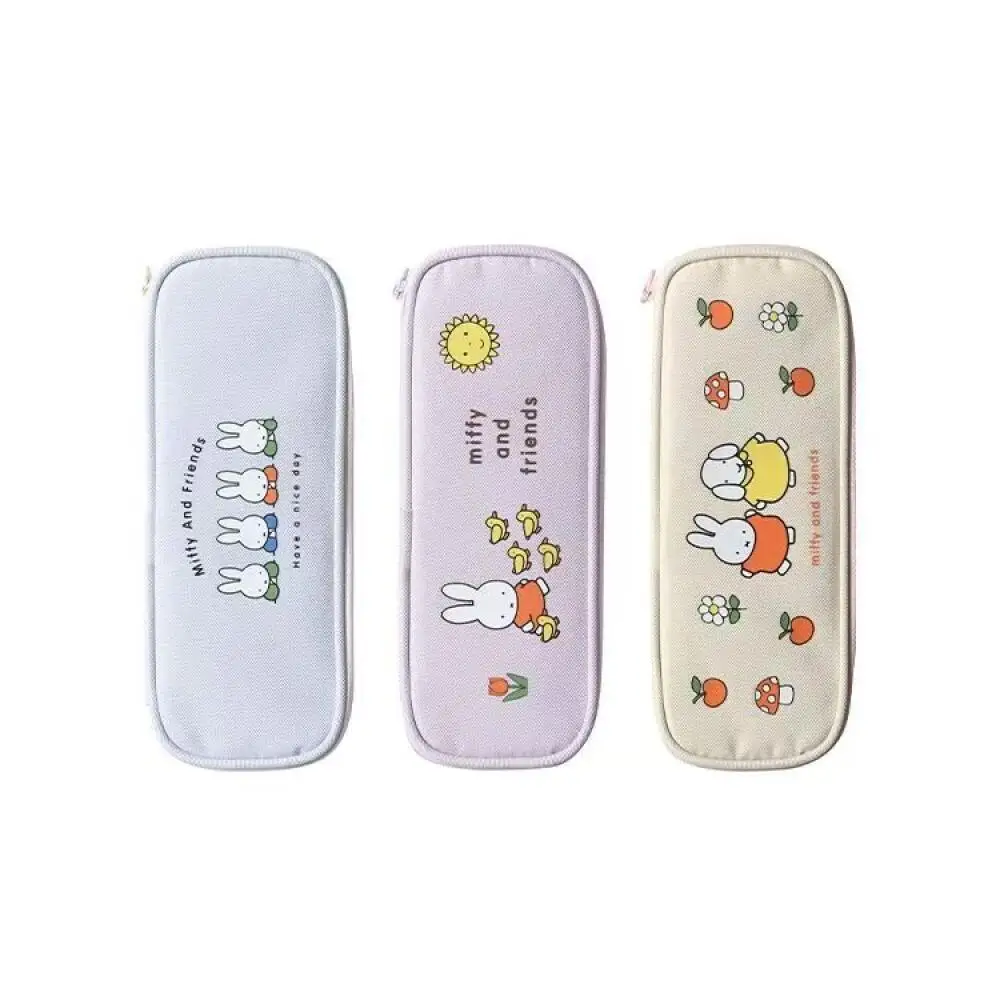 حافظة أقلام ميفي صندوق أقلام متعدد الوظائف ذو سعة كبيرة هو تخزين للطلاب ممتد كارتوني لطيف كبير بسحاب حقيبة أدوات مكتبية