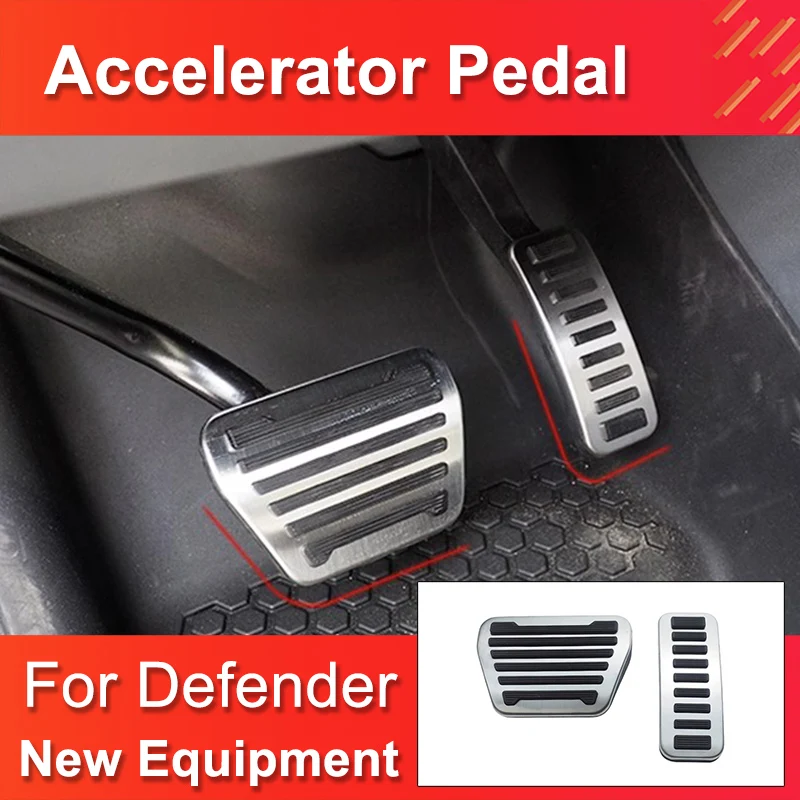 for Land Rover Defender 90 110 2020-2023 Non-slip Accelerator Pedal for Defender Upgrade the Brake Accelerator Pedal