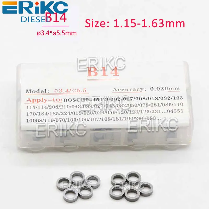 

B14 1.15mm-1.63mm High Accuracy Adjusting Shims B14 Diesel Injector Washer Repair Kits for Sprayer Nozzle Gaskets
