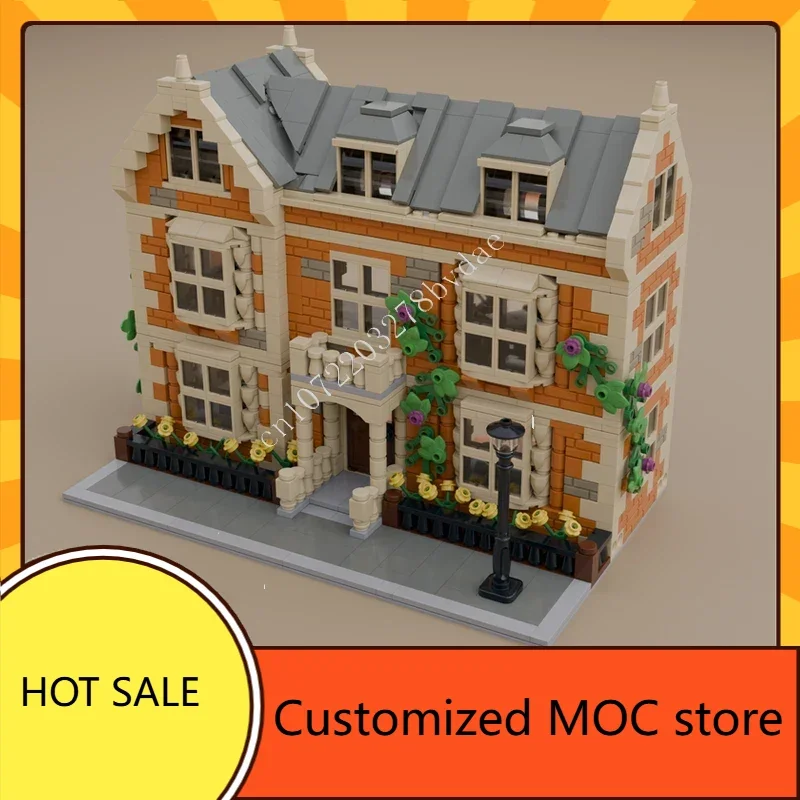 

1662PCS UK-Style House MOC StreetView Puzzle CityArchitecture DIYAssembly Holiday Christmas Birthday Toy Gift for Kids Ages
