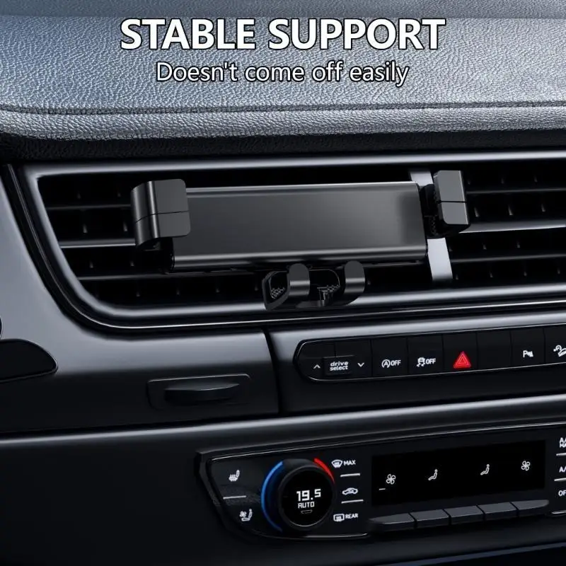 Y1UB 360 درجة الدورية الجاذبية حامل لوحة القيادة تنفيس الهواء جبل حامل هاتف السيارة شفط كأس/هوك نوع حمالات السيارات #3
