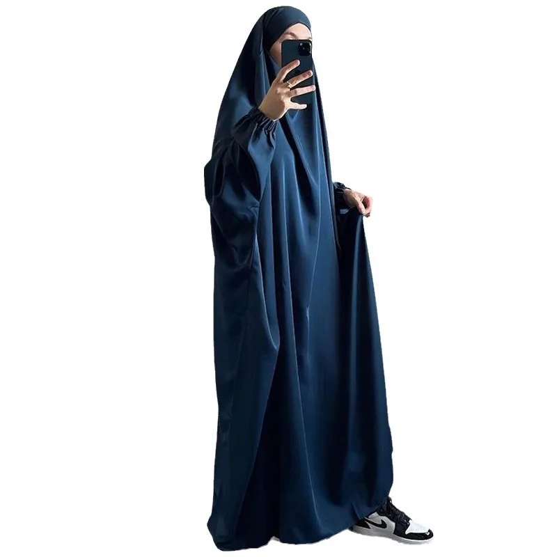 Modest Long Robe Eid Muslim Abaya for Women Dresses Ramadan Morocco Dubai Abayas Kaftan Islam Arab Prayer Vestidos Jalabiya