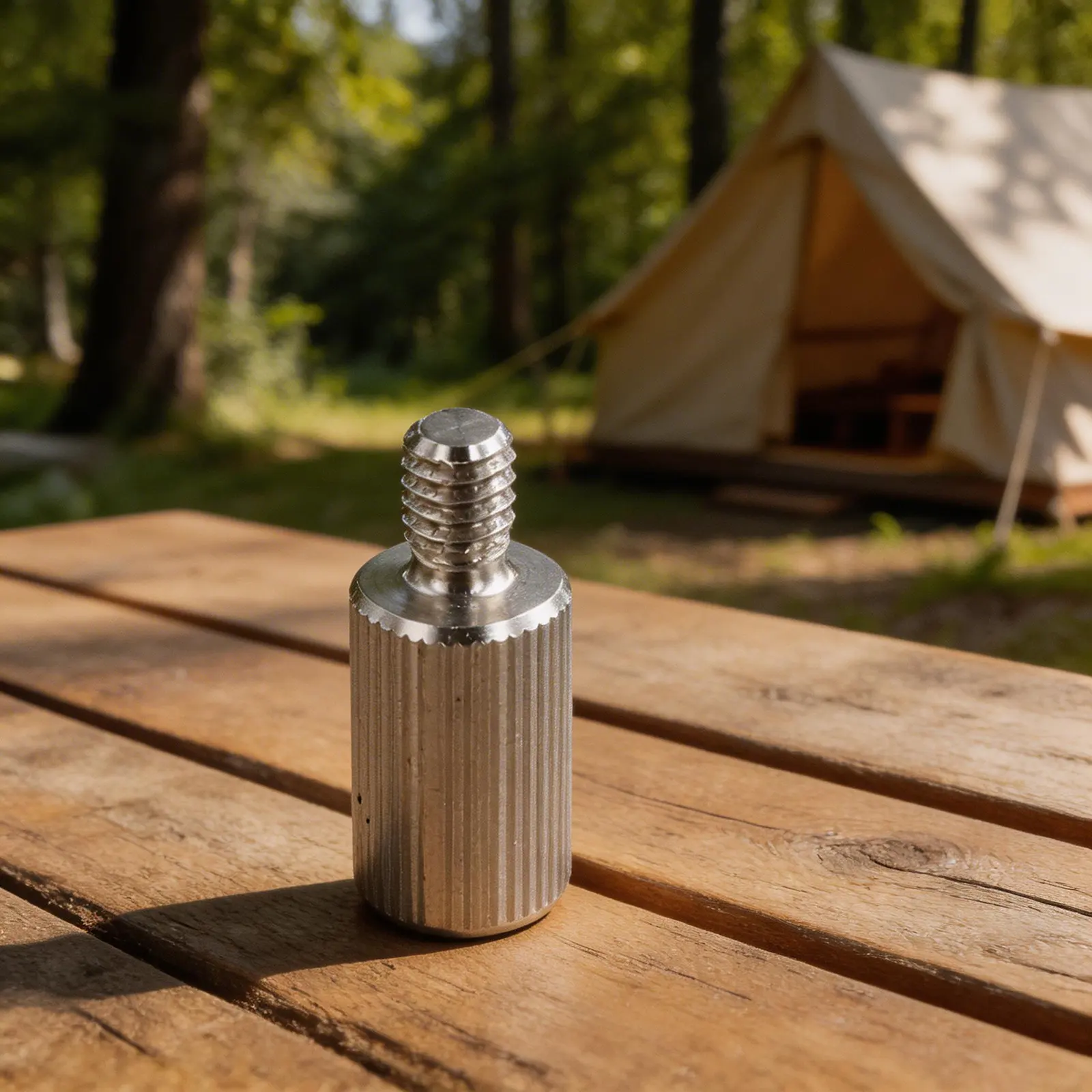 Light Stand Adapter for Camping Converts 1/4 inch Male Thread to 6mm Female Thread for LED and Camera Equipment