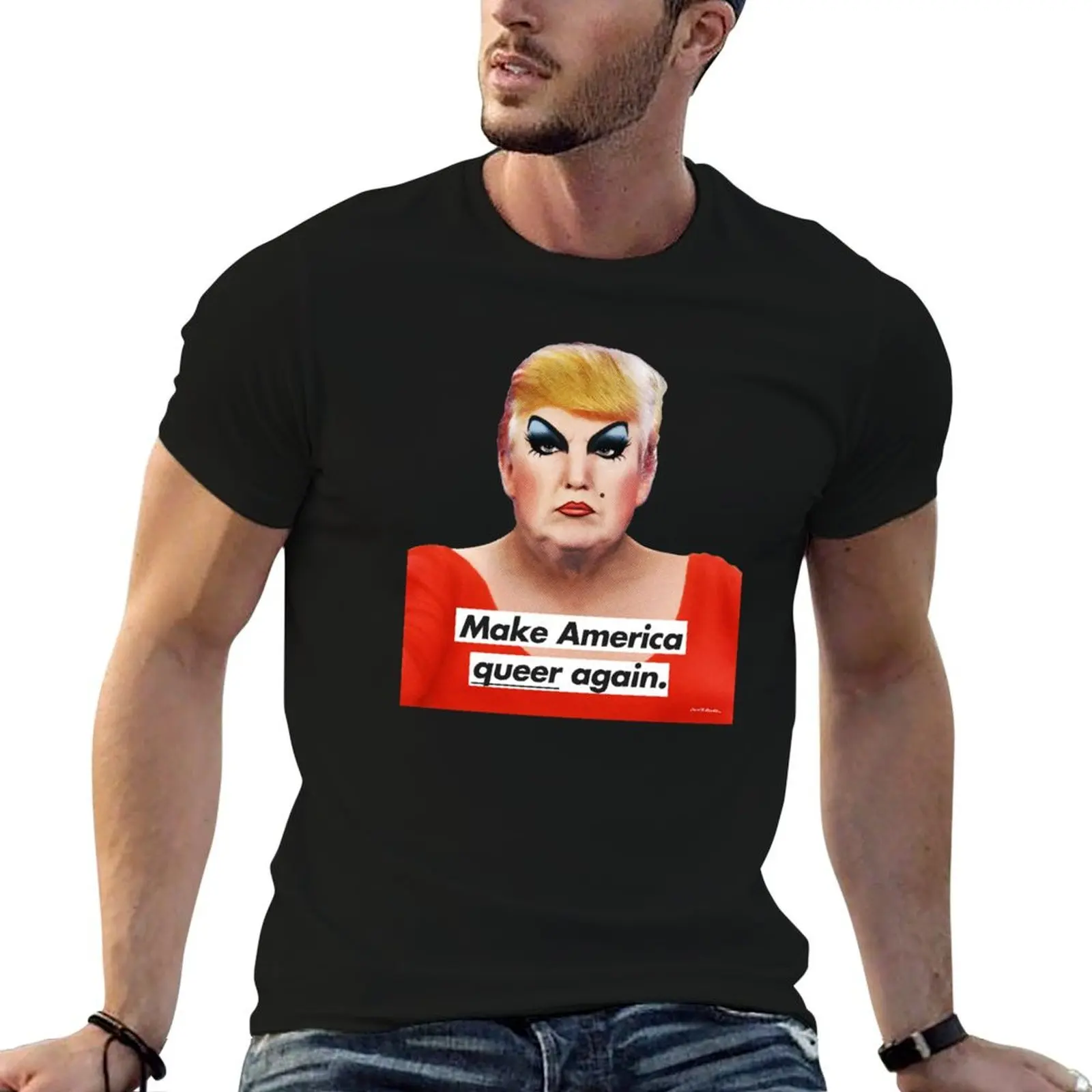 

Make America Queer Again T-Shirt t shirts for man pack cotton man t shirts for men casual man t shirt luxury T-Shirt