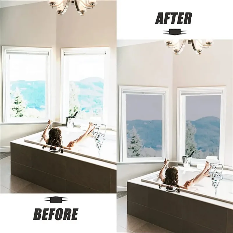 One Way Window Film Mirror Effect Tint Glass Covering for Home Office Reflective Heat Control Anti UV Glass Door Sticker