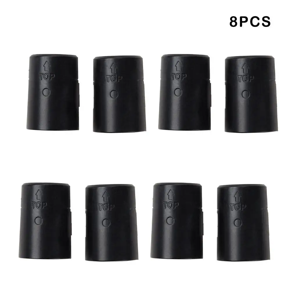 8 Pieces Home Hotel Wire Shelf Lock Clips Assortment Bookshelf Portable Shelving Sleeves Shelves Spare Parts Accessories Black
