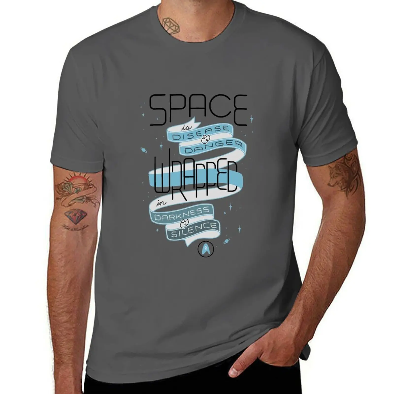 Space is disease and danger T-Shirt Daily Casual Short Sleeve Tee Shirt